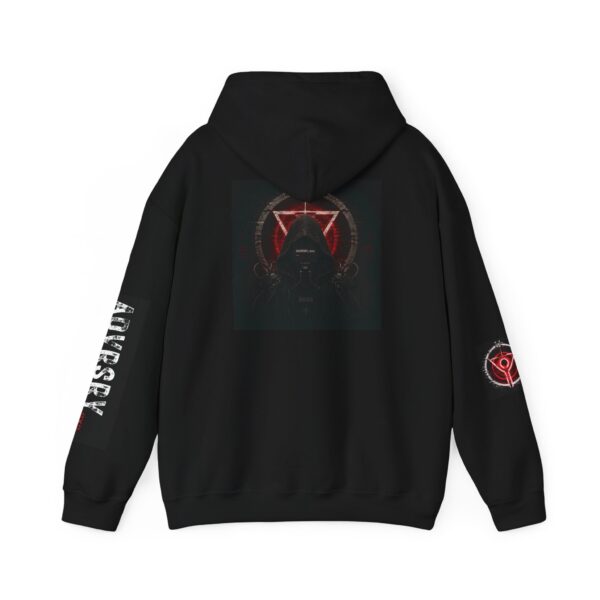 17945732325420648224_2048.jpeg Adversary Gothic Logo Hoodie – Dark Streetwear Pullover