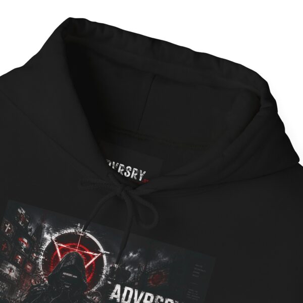 18211306730569067130_2048.jpeg Adversary Gothic Logo Hoodie – Dark Streetwear Pullover