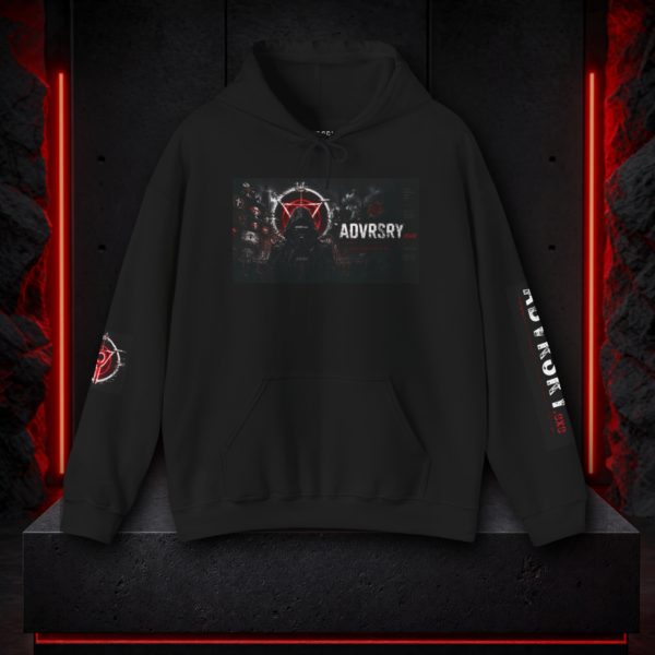 20260526111303-1f158f3d-ce7f-660a-bcab-debe7351217f.png Adversary Gothic Logo Hoodie – Dark Streetwear Pullover