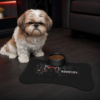 ADVRSRY.exe Gamer Pet Feeding Mat — Dark Cyberpunk Dog/Cat Bowl Placemat