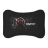ADVRSRY.exe Gamer Pet Feeding Mat — Dark Cyberpunk Dog/Cat Bowl Placemat