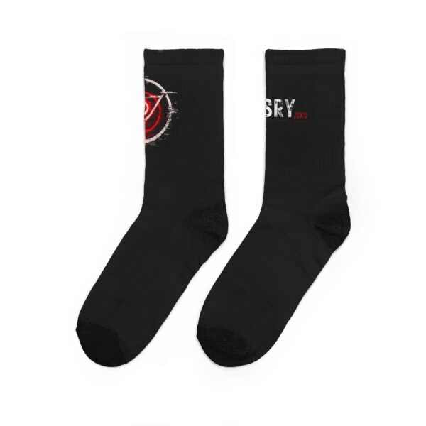 5250323792947988879_2048.jpeg ADVRSRY.exe Club Black Crew Socks — Logo & “ADVRSRY.exe” Graphic