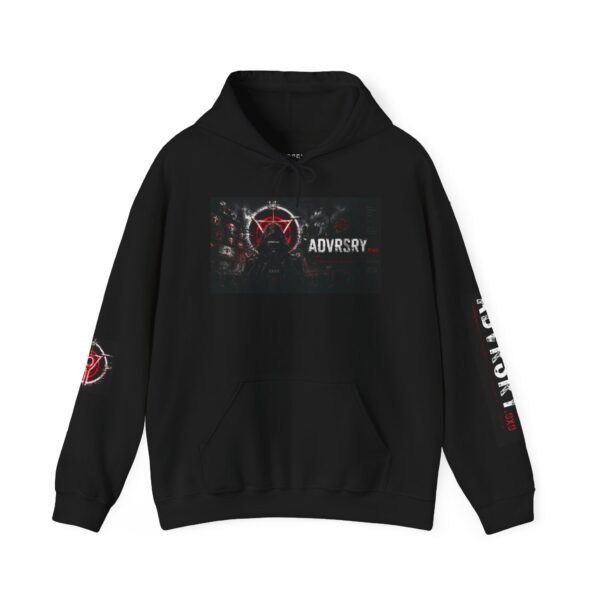 9282749680010718577_2048.jpeg Adversary Gothic Logo Hoodie – Dark Streetwear Pullover