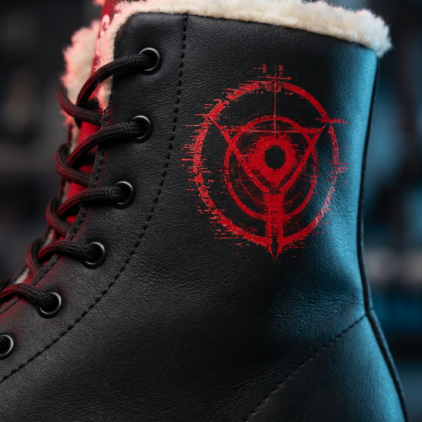 ADVRSRY.exe Fur-Lined Leather Boots