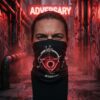 ADVRSRY DROP 05 — Woman Neck Gaiter — Red Adversary Emblem Tactical Face Mask